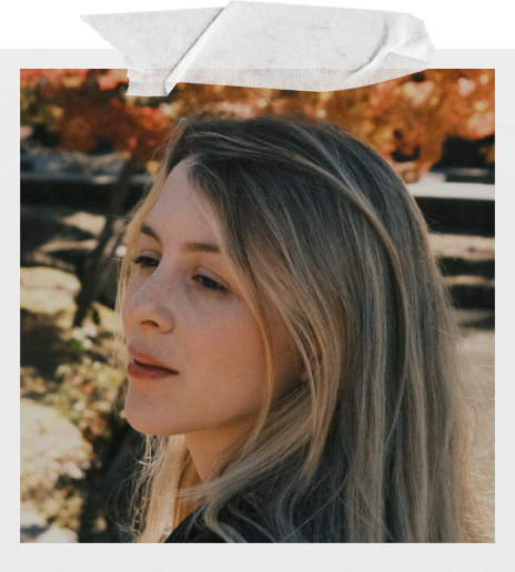 Gaby's portrait with tape